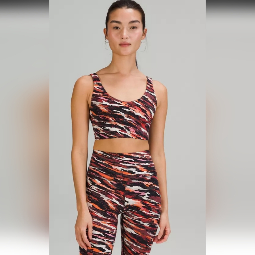 Lululemon Align Tank Top Lunar New Year size 0 Tiger Tide Smoky Red Multi